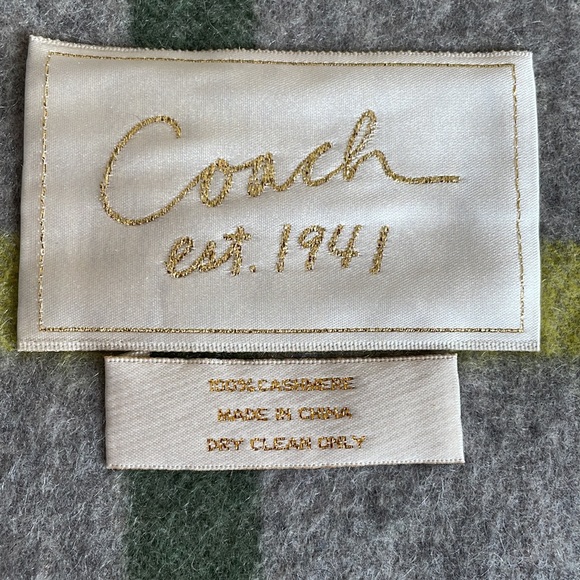Coach Cashmere Scarf - Picture 3 of 6